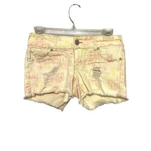 Celebrity Pink Cut-Off Distressed Denim Shorts Junior’s Size 3